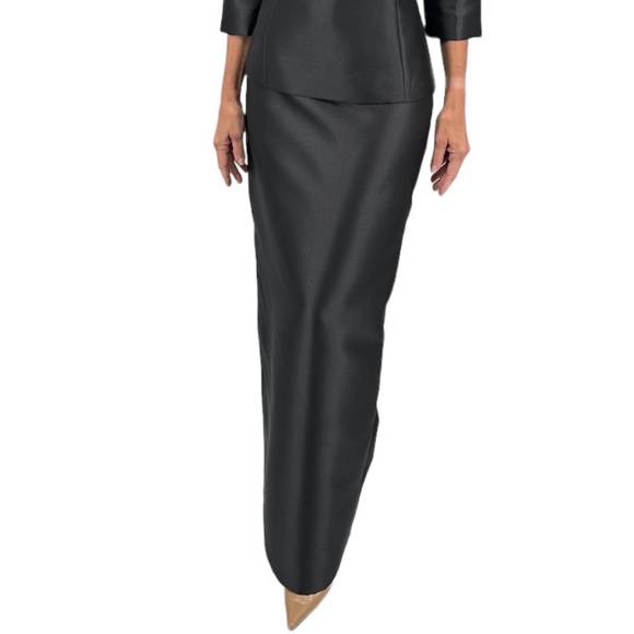 NEW BIGIO COLLECTION long slim skirt in black - Picture 1 of 3
